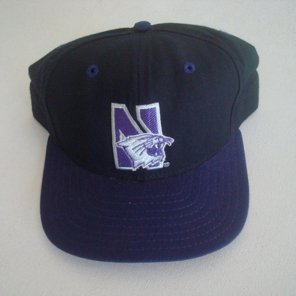 NORTHWESTERN WILDCATS NEW ERA SZ 7 HAT CAP VINTAGE 00S Y2K D3